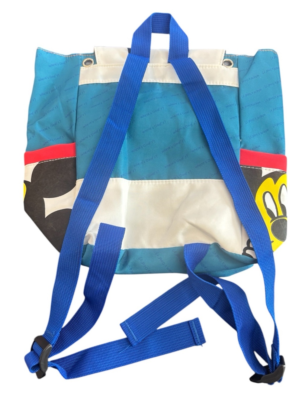 Zara Kids Colorblock Mickey Backpack - White, Orange, Blue, Teal - Picture 3 of 4